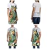 ZHYGZWWG Macaw And Toucan Perching Of Rainforests Adjustable Apron For Cooking, Baking And Barbecue-A Stylish And Practical Kitchen Apron With Pockets, Suitable For Home Cooks And Professionals #5