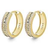 PARYFO Pendientes de runa vikinga para hombres de plata de ley 925, pendientes de aro de runa, pendientes de oro vikingo Huggie joyas regalos para hombres, mujeres y niños