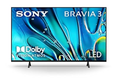 Sony 43-Inch Class 4K Ultra HD BRAVIA 3 LED Smart TV with Google TV, Dolby Vision HDR, and Exclusive Features for PlayStation®5 (K-43S30)