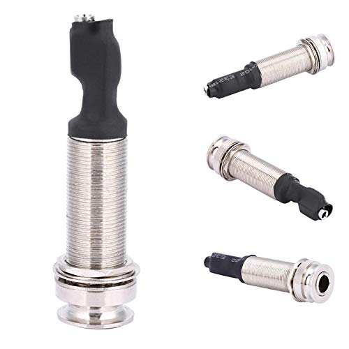 1/4" (6.35Mm) Output 2.5Mm Input Endpin Jack, Piezo Pickup Jack Built-In Rod Piezo Pickup For Acoustic Guitar #TOP1