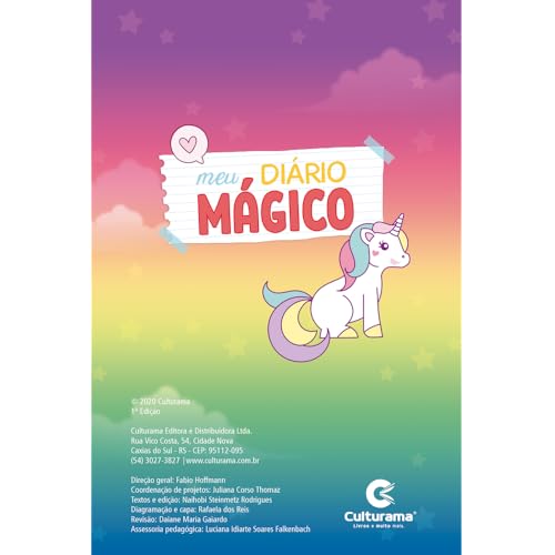 Meu Diário Mágico com Caneta Unicórnios