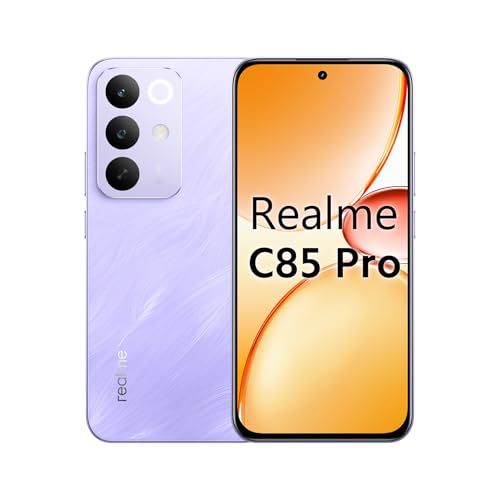 Realme C85 Pro Smartphone Tela de 6,8 polegadas AMOLED 120Hz Display, 7000mAh Batteria 45W, Qualcomm Snapdragon 685, IP69 Provação de água, NFC, Dual 4G SIM (Pupura, 256, GB, 8, GB)
