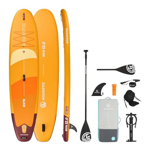 Planche de SUP gonflable AQUASTIC Este en Drop Stitch robuste avec mousse EVA