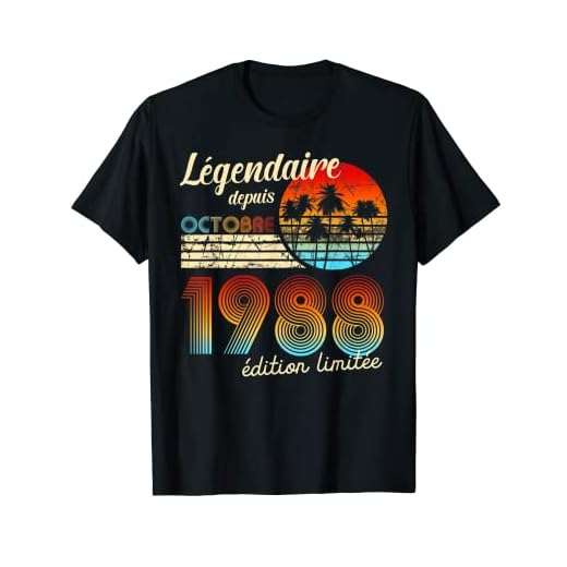 Cumpleaños Nacidos En Legendario Desde Regalo Octubre 1988 Camiseta