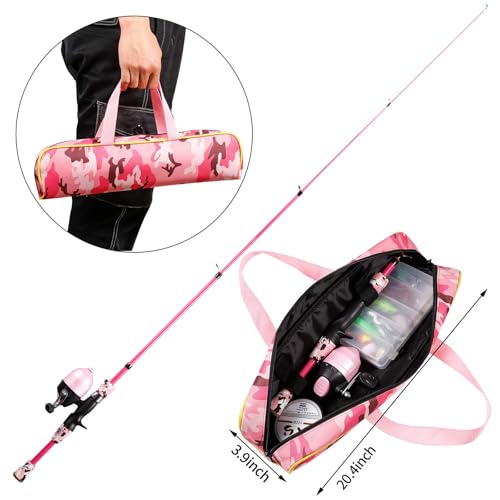 Gamashino Vara De Pesca Infantil - Kit Combinado De Vara De Pesca Telescópica E Carretel - Equipamen