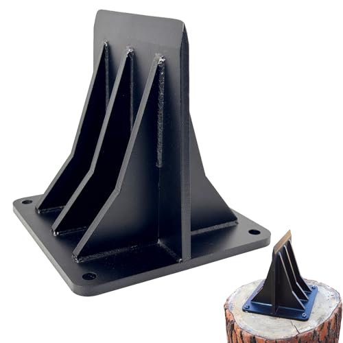 WujinJoy Firewood Kindling Splitter, 5in Wood Splitter - Efficient Manual Mid-Size Log Splitting Wedge Tool, Ideal for Home, Garden, Camping, Fireplace, and Outdoor Use