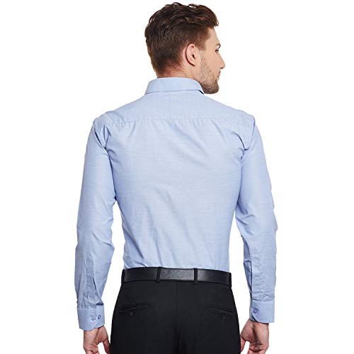 Image of Hancock English Solid Slim Fit Cotton Rich Formal Navy Blue