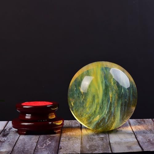 Esfera de citrino amarillo de 18cm BYLSAGWHT para decoración de interiores 4