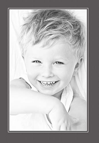 14x22 Cinder / Charcoal Custom Mat for Picture Frame with 10x18 opening size (Mat Only, Frame NOT Included)