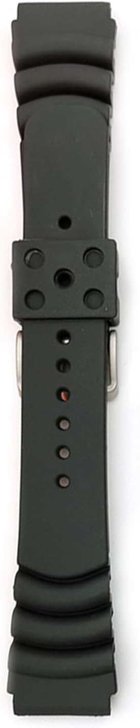 ADDIESDIVE Rubber Watch Band for Dive Watches Waterproof Replacement Watch Strap for Men Lightweight Multicolor Wristband 20mm 22mm Black Blue Orange