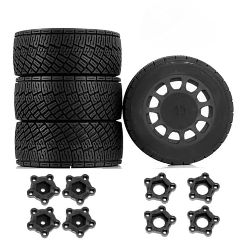 Pneus RC 100mm pour rouler sur asphalte avec modèle 1/7