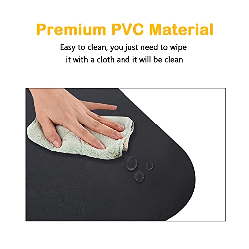 Dinosaur Office Chair Mat, Hard Floor Use, Pvc 30 X 48 Inches Rectangular Mat For Hardwood Floor Protector, Easy Glide For Chairs, Easy Clean, Black #TOP3