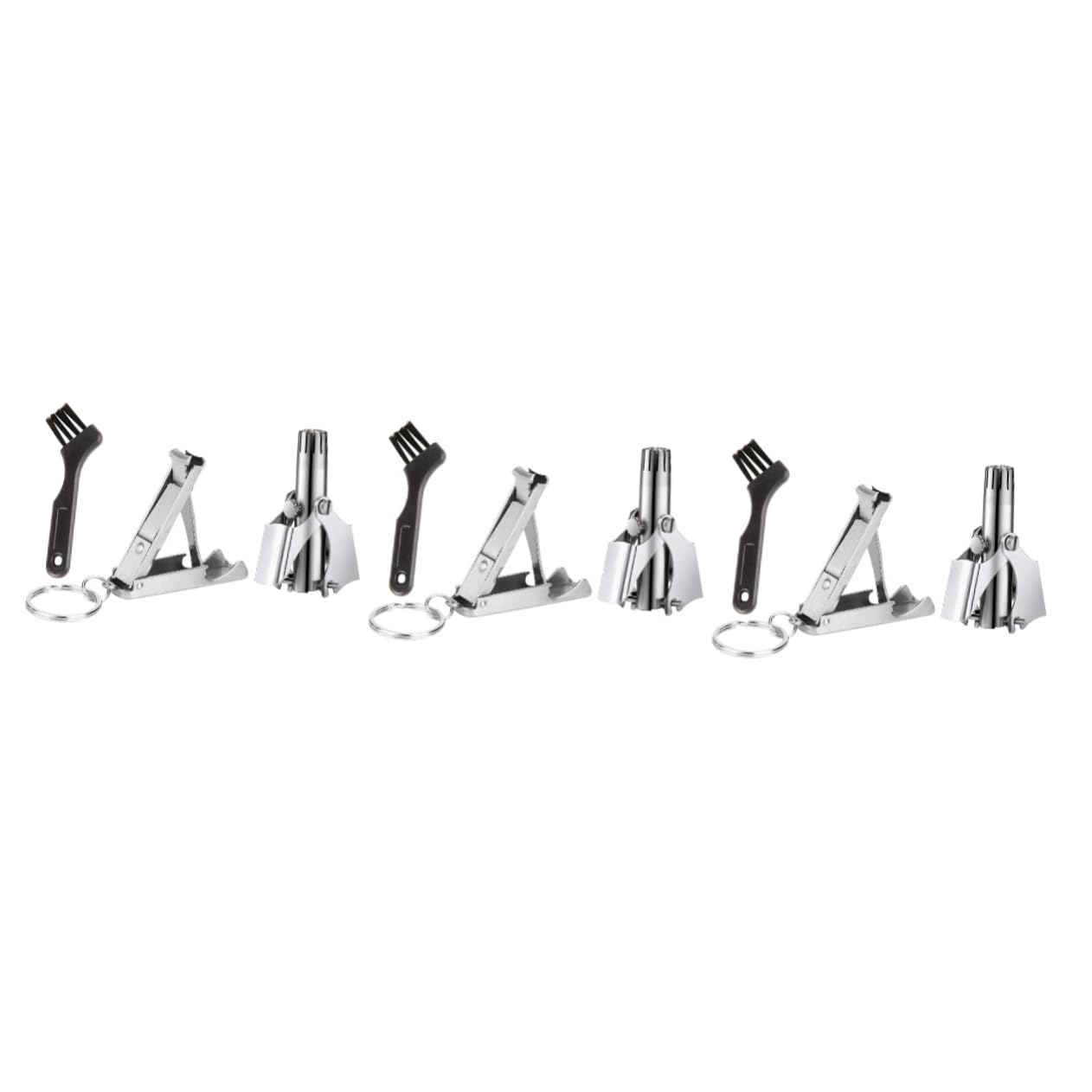 Mikinona 3 Sets Men's Nose Hair Clipper Rechargeable Portable Nose Hair Trimmer