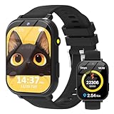 clleylise Smart Watch for Kids Smart Watch for Boys Girls - 18 Games, 8W Camera, Step Counter & Sleep Monitor - (Ages 4-11) with Touchscreen, 300mAh Battery & No Internet Required (Black)