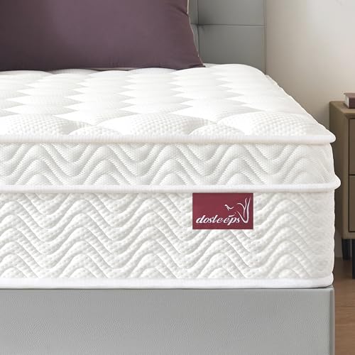 dosleeps Super King Mattress 6FT | 10.6 Extra Thick Memory Foam & High Density Foam & Pocket Sprung | 9-Zone Orthopedic Support Medium Firm Edge Support Motion Isolation 180x200x27cm