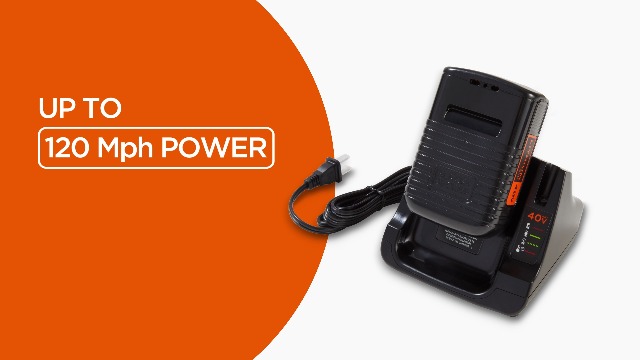 BLACK+DECKER Leaf Blower Cordless Leaf Vacuum and Mulcher Combo Kit, Battery and Charger Included, 40V 120 mph Air Speed, 6-Speed Dial, Built-in Scraper with Collection Bag (LSWV36)