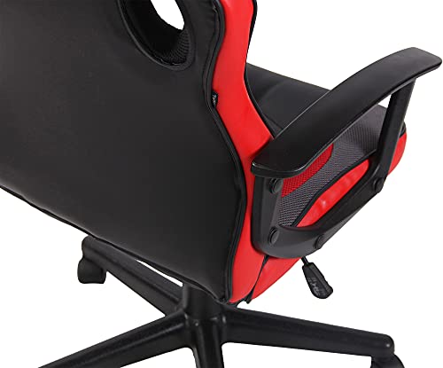 Sedia Da Ufficio Ergonomica Con Ruote Glendale I Poltrona Gamer Multicolore Con Fodera In Similpelle I Regolabile E Con Schienale Alto, Colore:nero/rosso - Sedia gaming - Immagine 10
