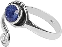 Vista 72 de Anillo de dedo del pie de piedra preciosa de plata de ley 925, joyería para el cuerpo, anillo de dedo del pie de la mano de la mano de la piedra