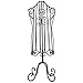 PATKAW Bambola in Miniatura Dress Form Metal Filo Metallico Cavo Doll Hough Gown Display Supporto per Il Supporto Mini Mannequin Model Stand per Cucire Dressmakers