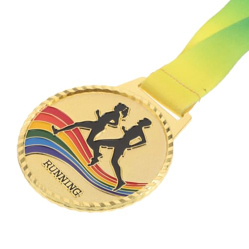 Medallas para maratón de competición juego de 3 piezas de metal con cordones 3