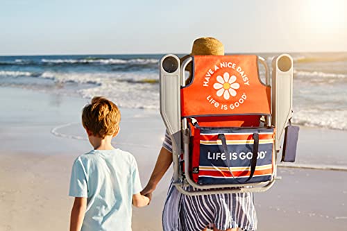 Life Is Good Ligbc-Od-1Pk Beach Chair, Short, Orange Daisy #TOP6
