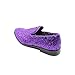Men's Fashion Smoking Sparkly Glitter Sequin Dress Tuxedo Loafers Slip On Shoes SM-04 (Purple, us_Footwear_Size_System, Adult, Men, Numeric, Medium, Numeric_11)