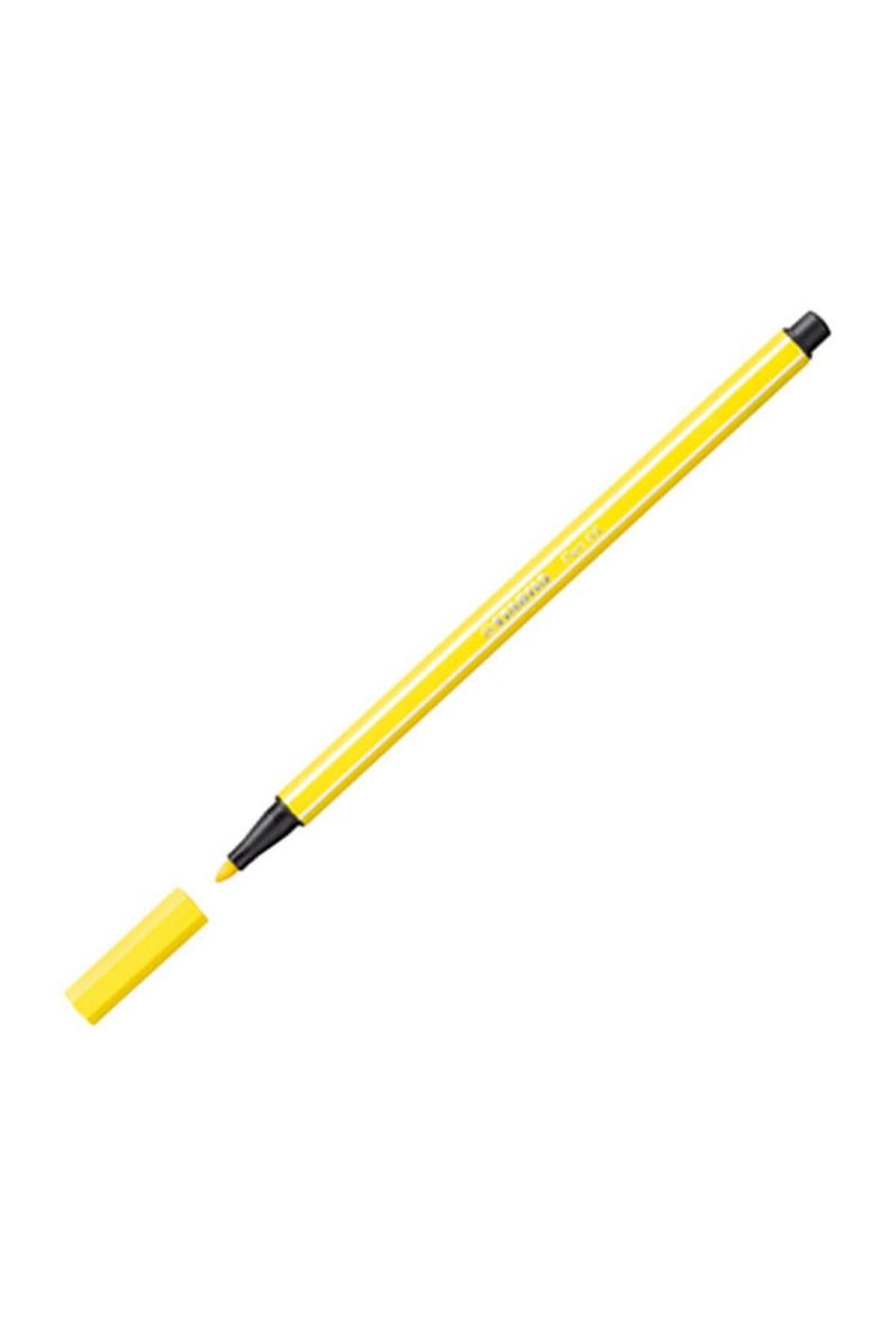 Premium Fibre-Tip Pen - STABILO Pen 68 - Pack of 1 - Neon Yellow