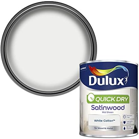 Dulux Quick Dry Gloss Paint For Wood And Metal - Pure Brilliant White 2. 5 Litres