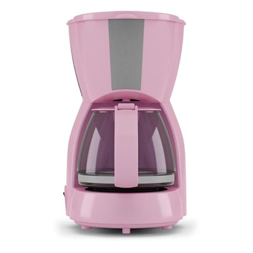 Cafeteira Rosa de Aço Inoxidável