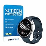 MIHENCE Compatible for Amazfit GTR Mini Screen Protector, HD Full Coverage Invisible TPU Screen Prot