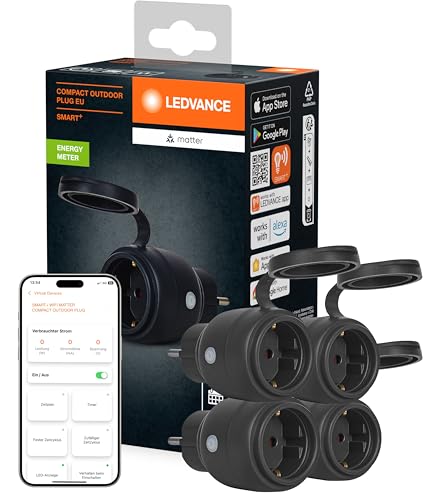Ledvance Smart+ Outdoor Plug EU (Viererpack, Matter)