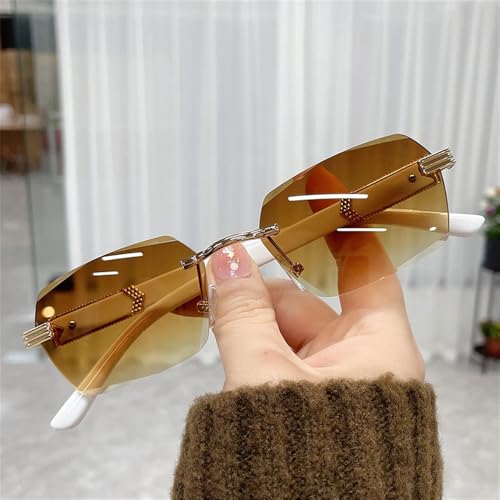 UV400 Protection Sunglasses for Men & Women | Rimless Gradient Lens | for Driving & Outdoor Sports2