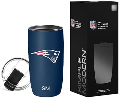 Simple Modern Copo de café de viagem oficialmente licenciado NFL ...