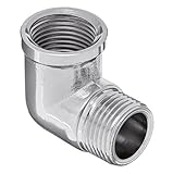 máxima Temperatura 95°C 3/4\" BSP roscado CROMADO Codo Hembra x Macho atornillado Accesorios