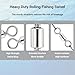 AMYSPORTS Lure Connector Swivels Fishing Stainless Steel Saltwater Fishing Swivel Rolling High Strength Barrel Swivels Tackle SUS304, 50pcs, 132lbs