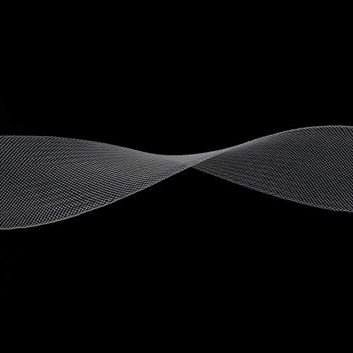 Abbaoww 50 Yards Stiff White Horsehair Braid 4 Inch Wide for Sewing Wedding Dress Dance Gowns Accessories Shaping Trimming