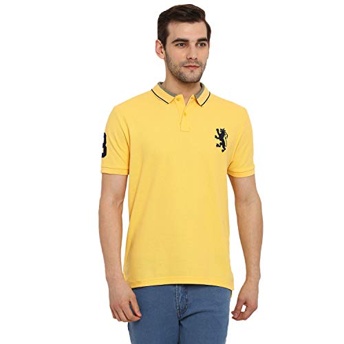 Image of Red Tape Men's Solid Regular Fit Polo