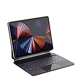 マジックキーボード SUKEBON iPadAir11インチ（2026 M4/2025 M3/2024 M2） iPadAir 第4/5世代10.9インチ iPadPro第1/2/3/4世代11インチ キーボード付きケース 日本技適認証取得 磁気吸着 iPad Air/Pro用 電量表示 トラックパッド 角度調整 バックライト 日本語配列 18ヶ月保証 黒