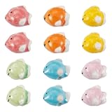 Breloques en forme de poisson : les perles en céramique de couleurs assorties sont caractérisées par une jolie forme de dauphin, vive, intéressante et charmante. Ils sont non seulement super élégants, mais ils sont également un excellent moyen d'apporter un peu d'ambiance d'été et de plage dans votre vie