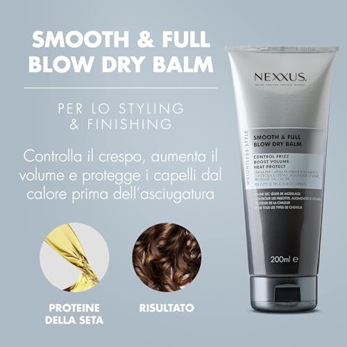 Nexxus, Style Smooth & Full Blow Dry Balm, Crema