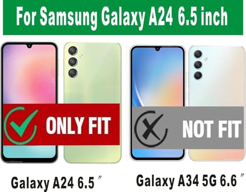 Image of amazon basics Basic Case for Samsung Galaxy A24 4G (Polycarbonate, Thermoplastic Polyurethane Blue)