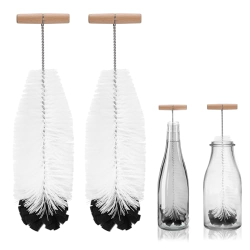 2 Stück Flaschenbürste Kompatibel mit Sodastream Glasflaschen und Kunststoffflaschen