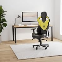 noblechairs Epic Gaming Stuhl, Bürostuhl Ergonomisch, Schreibtisch Stuhl, Kopf- und Lendenstütze, PU-Leder, Entwickelt für Nutzer bis 120 kg und 1,85 Meter Hoch, (Borussia Dortmund Edition) – Ansicht 2