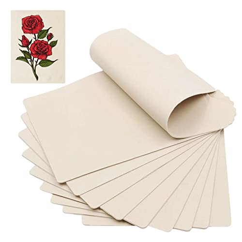 Tattoo Übungshaut -TONBAO 10 Stück Doppelseitig Tattoo Praxis Haut 19 x 14 cm Gefälschte Übungshaut für Tattoo-Zubehör, Anfänger und erfahrene Tattoo-Künstler Cover