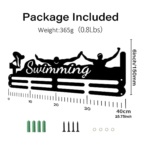 Médaille de thème de natation affichage mural pour ranger 50 médailles - 3