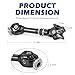 703500767 Rear Propeller Drive Shaft Compatible with Can-Am Outlander 500 650 800 Renegade 500 800 800R Commander 703500719 705500816 703500704