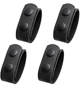 TEGE Leather Belt Keepers, Double Snap Belt Keepers for 2¼