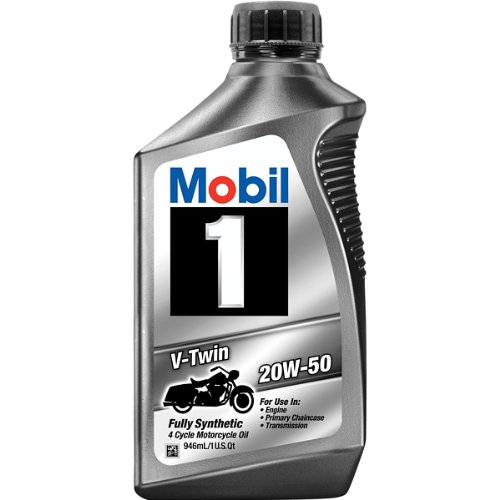 PACK OF 4 - Mobil 1 20W-50 Full Synthetic Motorcycle Oil, 1 ...