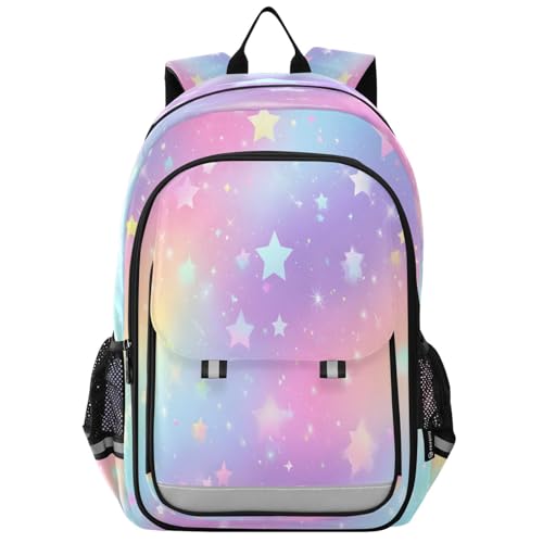 Sac à dos ordinateur portable enfants étoiles arc-en-ciel décontracté