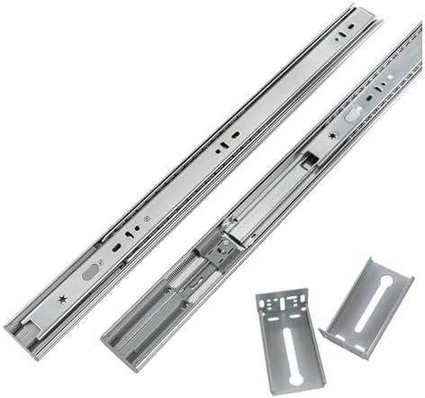LONTAN 10 Pair Soft Close Drawer Slides 24 Inch Cabinet Drawer Slides & 10 Pair Metal Rear Mounting Brackets for Face Frame Cabinets image 5